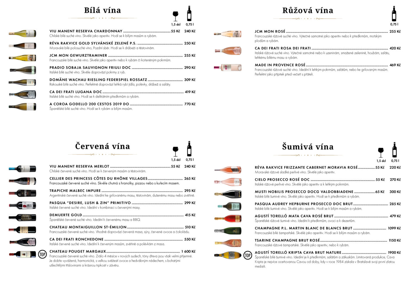Wine list a3s